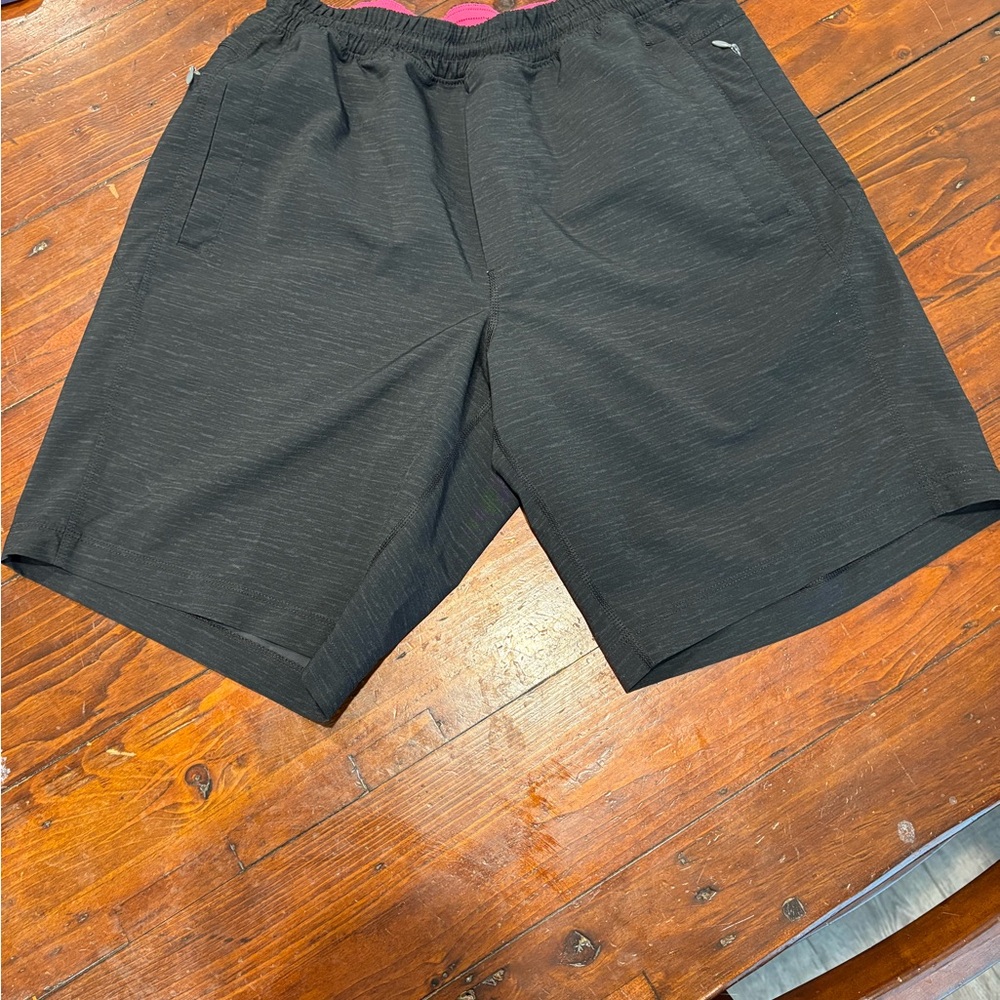 Birddogs Black Athletic Shorts Lightweight Relaxed Fit
